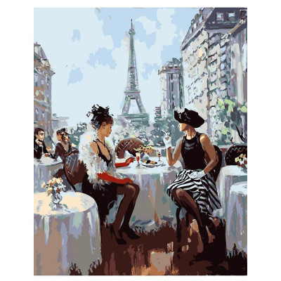 Картина за номерами Сніданок у Парижі 40х50 см VA-0018
