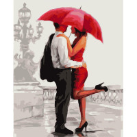 Двоє під парасолькою 40х50 см VA-0050