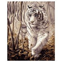 Картина по номерам Белый тигр 40х50 см VA-0238
