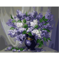 Картина по номерам Разноцветная сирень 40х50 см VA-0308