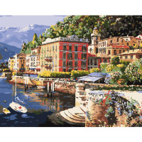 Картина за номерами Набережна у горах 40х50 см VA-0385