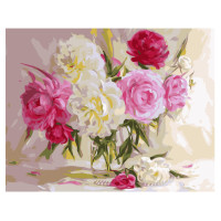 Картина по номерам Акварельный букет пионов 40х50 см VA-0620