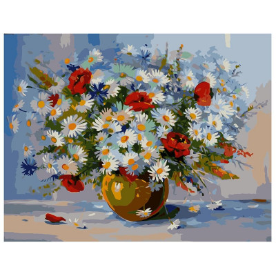 Картина за номерами Букет польових квітів 40х50 см VA-0673