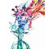 Картина по номерам Яркие жирафы 40х50 см VA-0701