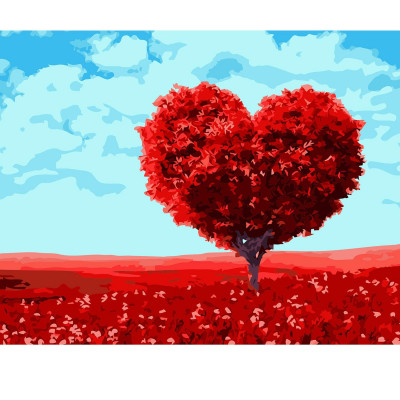 Картина по номерам Дерево-сердце 40х50 см VA-0799