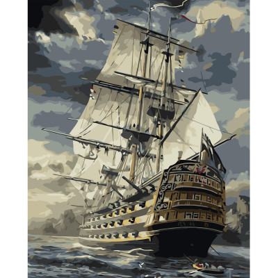 Картина по номерам Величественный корабль 40х50 см VA-0884