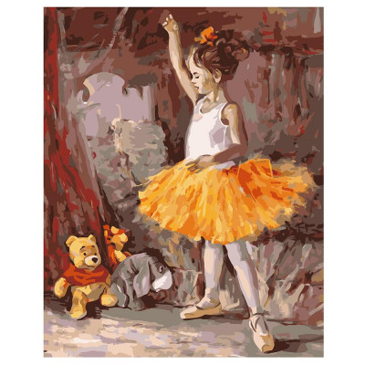 Картина по номерам Маленькая балерина 40х50 см VA-1073