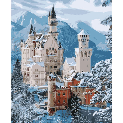 Картина по номерам Зимний замок 40х50 см VA-1225