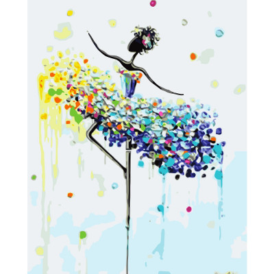 Картина по номерам Цветной балет 40х50 см VA-1311