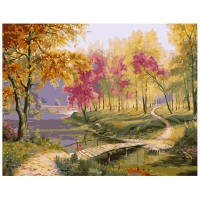 Картина по номерам Красочный осенний пейзаж 40х50 см VA-1523
