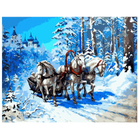 Зимова упряжа 40х50 см VA-1715