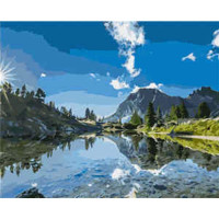 Картина за номерами Гірський краєвид 40х50 см VA-1768