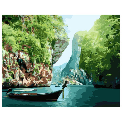Картина за номерами Тропічна казка Крабі Тайланд 40х50 см VA-1779