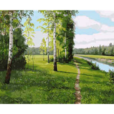 Картина по номерам Березки 40х50 см VA-1807 Картина по номерам Березки 40х50 см VA-1807