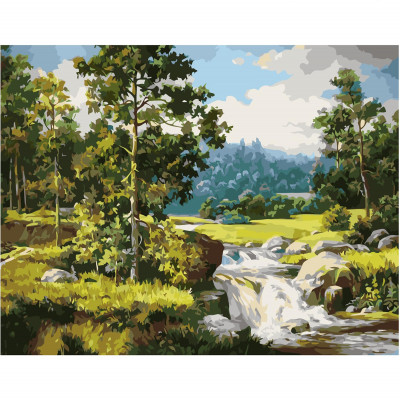 Картина за номерами Лісовий пейзаж 40х50 см VA-1808