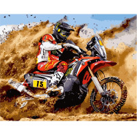 Картина за номерами Мотогонщик 40х50 см VA-1814