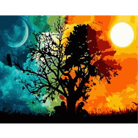 Картина по номерам День и ночь 40х50 см VA-1854