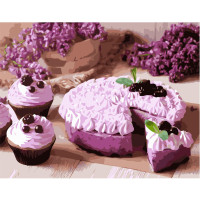 Картина по номерам Ежевичные десерты 40х50 см VA-1911