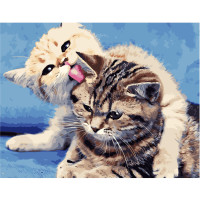 Картина за номерами Кошенята 40х50 см VA-1971