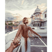 Картина за номерами Іди за мною Strateg з лаком розміром 40х50 см (VA-2140)