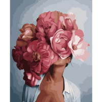 Картина по номерам Цветочный соблазн Strateg с лаком размером 40х50 см (VA-2541)