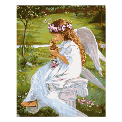 Картина за номерами Гармонія ангела з природою 40х50 см VA-2550