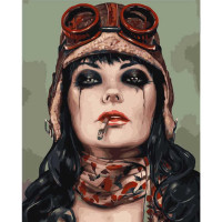 Картина за номерами Груба льотчиця 40х50 см VA-2597