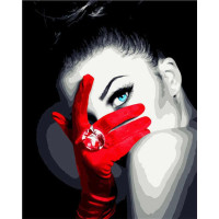 Картина по номерам Красная перчатка 40х50 см VA-2611