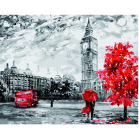 Картина по номерам Лондон с яркими акцентами 40х50 см VA-2614