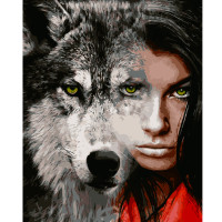 Картина за номерами Сильний погляд 40х50 см VA-2646