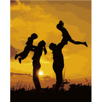 Картина по номерам Счастливая семья 40х50 см VA-2653