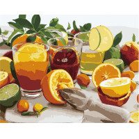 Картина за номерами Цитрусовий натюрморт 40х50 см VA-2680