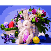 Картина за номерами Зайченя на Великдень 40х50 см VA-2736