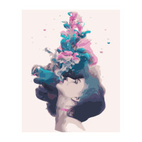 Картина по номерам Девушка под водой 40х50 см VA-2840