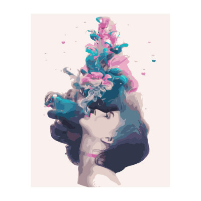 Картина за номерами Дівчина під водою 40х50 см VA-2840 Картина за номерами Дівчина під водою 40х50 см VA-2840