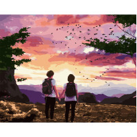 Картина за номерами Закохані мандрівники 40х50 см VA-2926