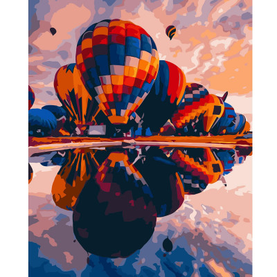 Картина по номерам Яркие воздушные шары 40х50 см VA-2927