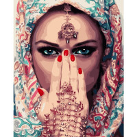 Картина за номерами Індійська краса 40х50 см VA-3005