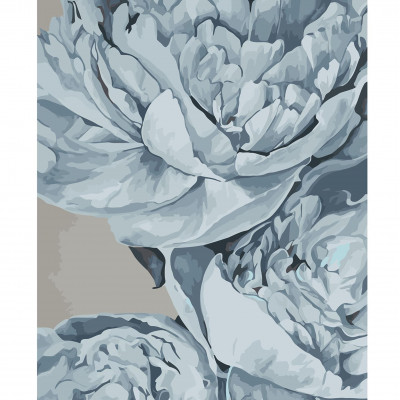 Картина за номерами Блакитні півонії 40х50 см VA-3122 Картина за номерами Блакитні півонії 40х50 см VA-3122