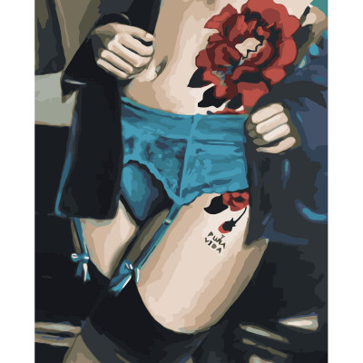 Картина за номерами Спокуслива квітка 40х50 см VA-3195 Картина за номерами Спокуслива квітка 40х50 см VA-3195