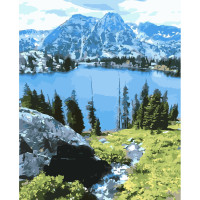 Картина по номерам Горный глаз 40х50 см VA-3213