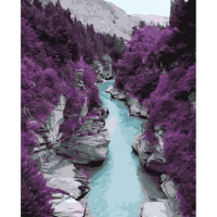 Картина за номерами Гірська річка 40х50 см VA-3222