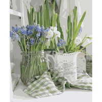 Картина за номерами Квіти на кухні 40х50 см VA-3228