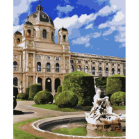 Фонтан біля замку 40х50 см VA-3237