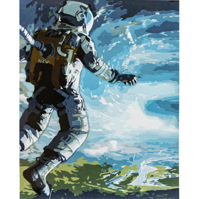 Картина за номерами "Простори космосу" з лаком розміром 40х50 см
