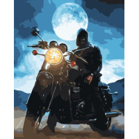 Картина за номерами Байкерська ніч 40х50 см VA-3401