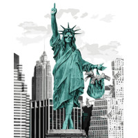 Картина за номерами Статуя нового часу 40х50 см VA-3422