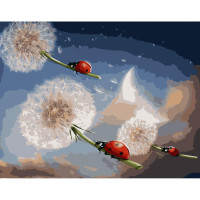 Картина за номерами Політ корівок 30х40 см VAm-2577