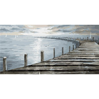 Картина за номерами Strateg ПРЕМІУМ Доріжка в море Strateg розміром 50х25 см (WW050)