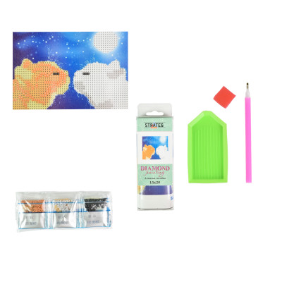 Алмазна мозаїка Strateg ПРЕМІУМ Любляча пара котиків без підрамника розміром 10х15 см (YAB14422) Алмазна мозаїка Strateg ПРЕМІУМ Любляча пара котиків без підрамника розміром 10х15 см (YAB14422)